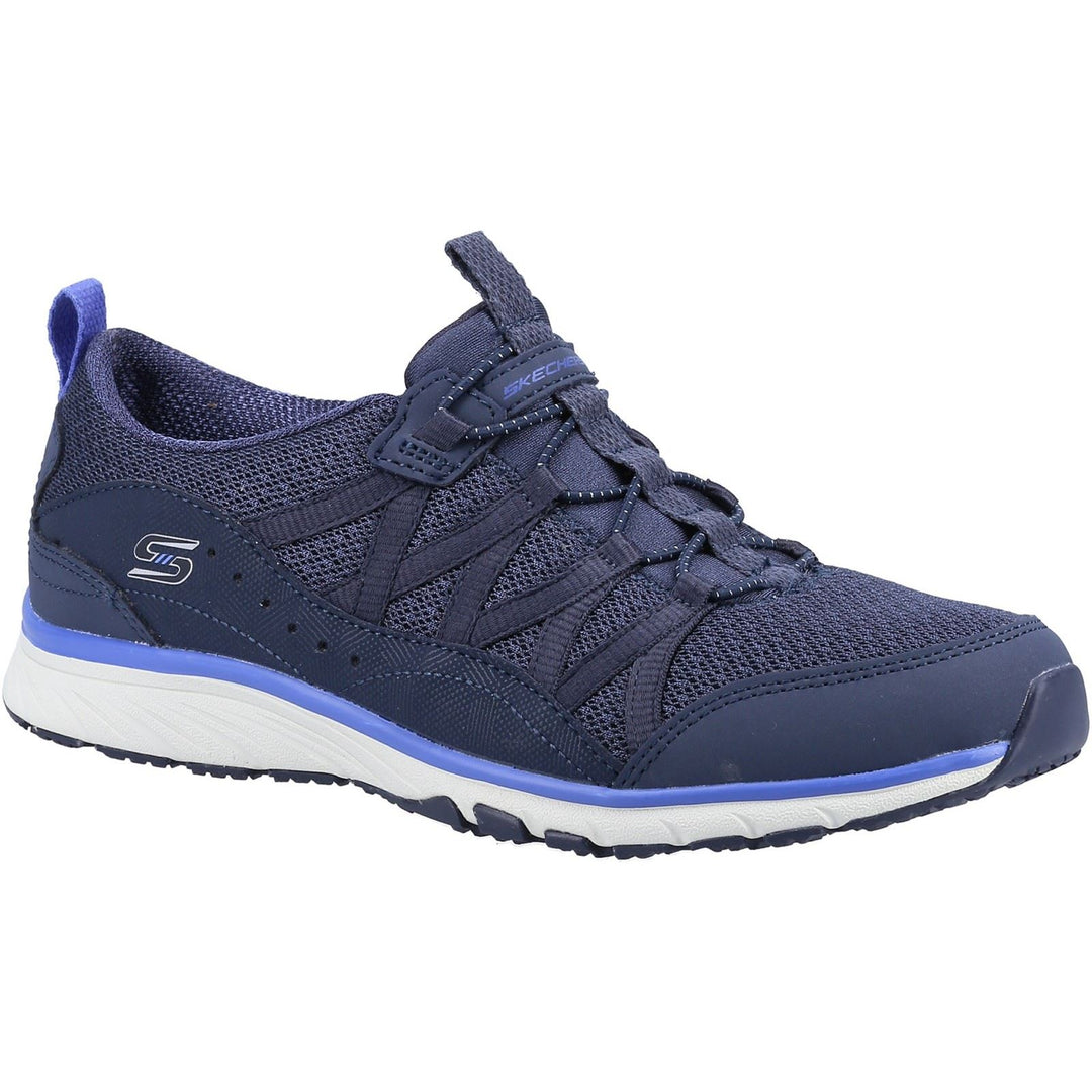 Skechers 104281 Wide Gratis Sport Live Golden Trainers Navy-2