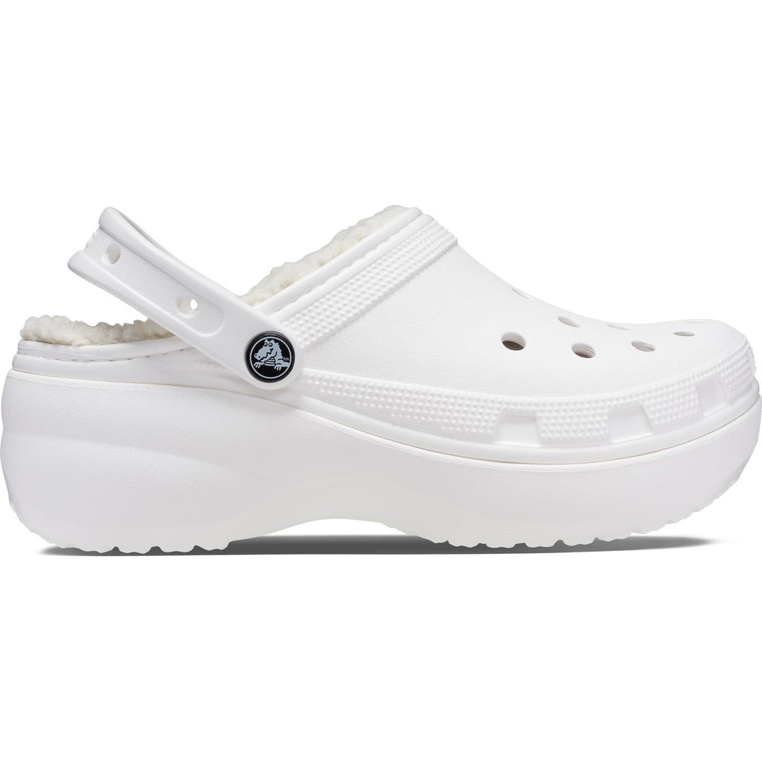 Women's Wide Fit Crocs 207938 Classic Platform Lined Clog Sandals