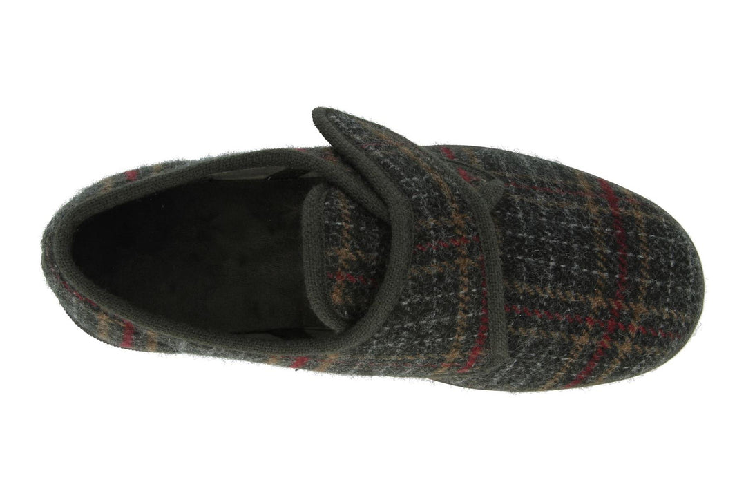 DB Tartan Extra Wide Slippers-12