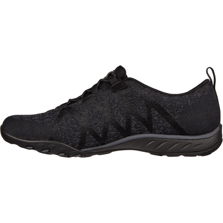 Skechers 100301 Wide Breathe Easy Infi Knity Trainers Black-4