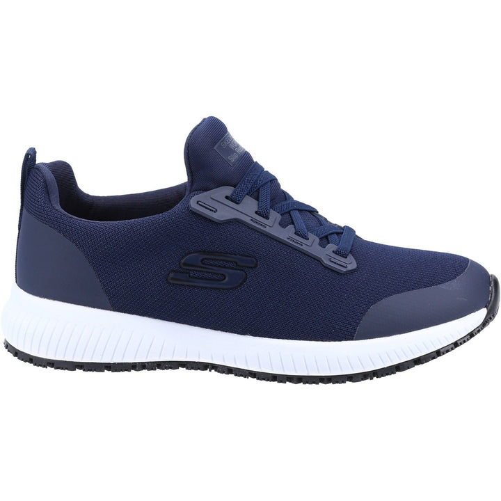 Skechers 77222EC Wide Squad SR Trainers Black Navy-1