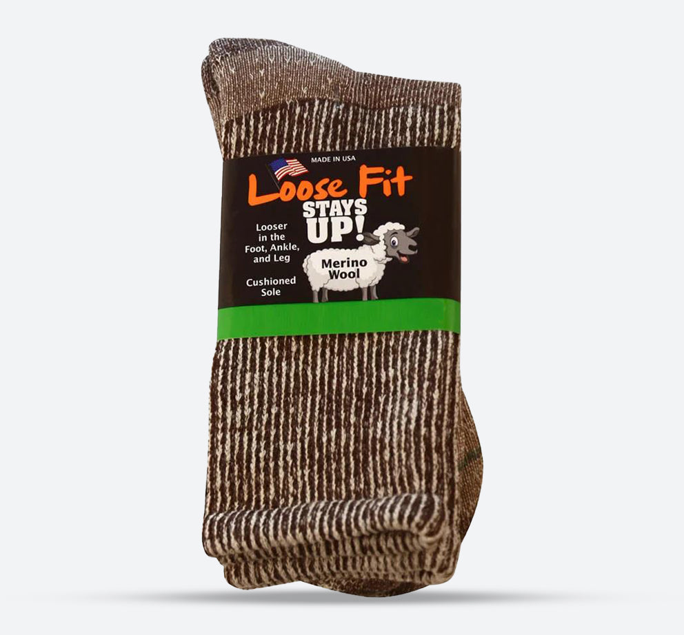 Loose Fit 324 Merino Wool Crew Hiking Socks-main