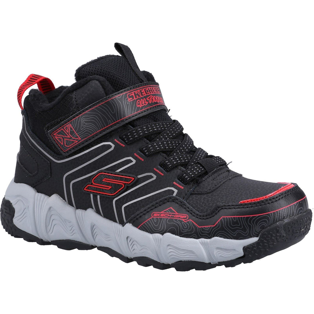 Skechers 406422L Wide Velocitrek Boots Black/Red-2