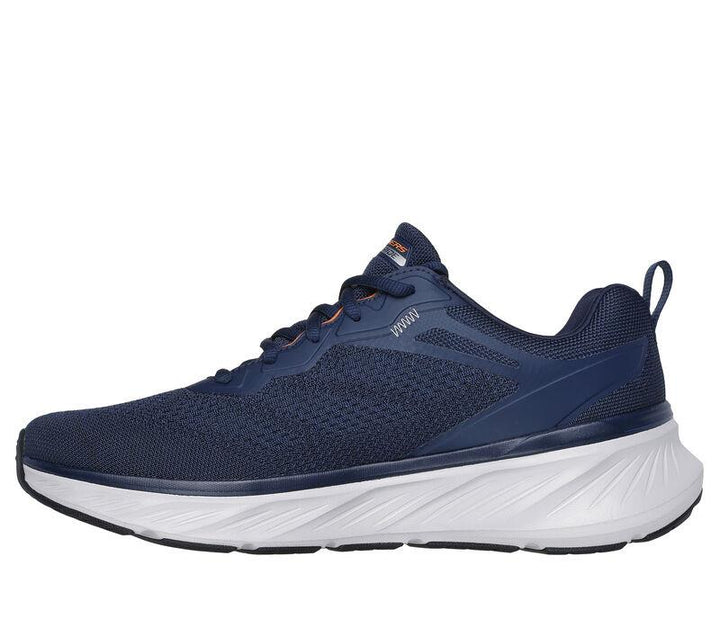 Men's Relaxed Fit Skechers 232836 Edgeride Exxo Trainers - Navy Orange