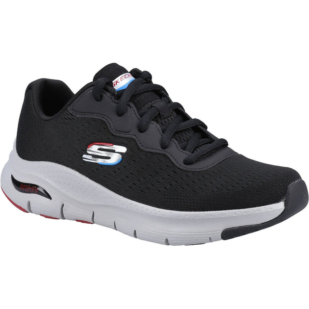 Men's Wide Fit Skechers 232303 Arch Fit Trainers - Black | Skechers ...