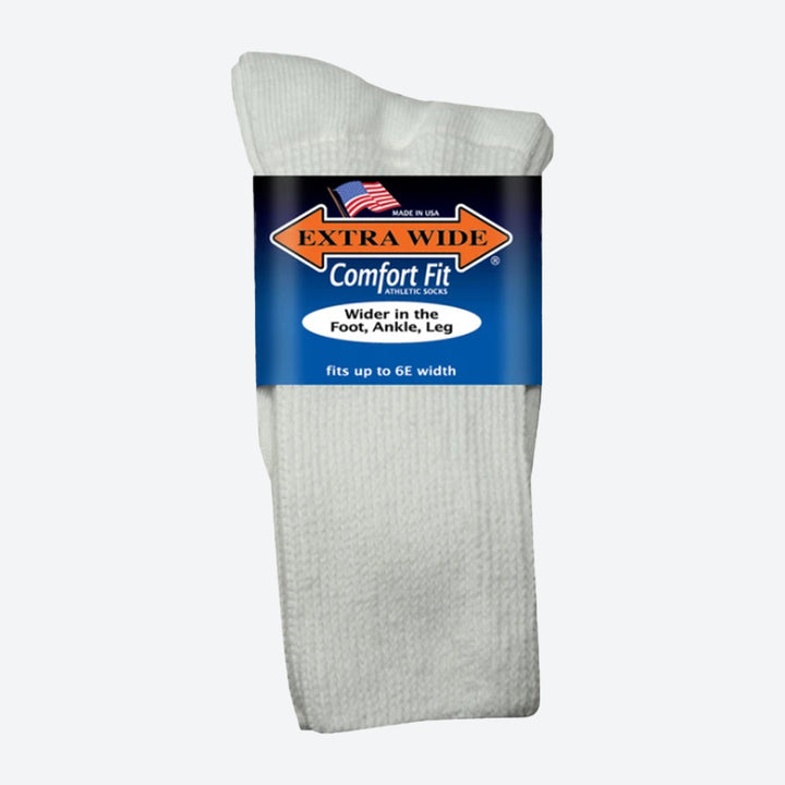 Mens Extra Wide 6000 Comfort Fit Athletic Socks