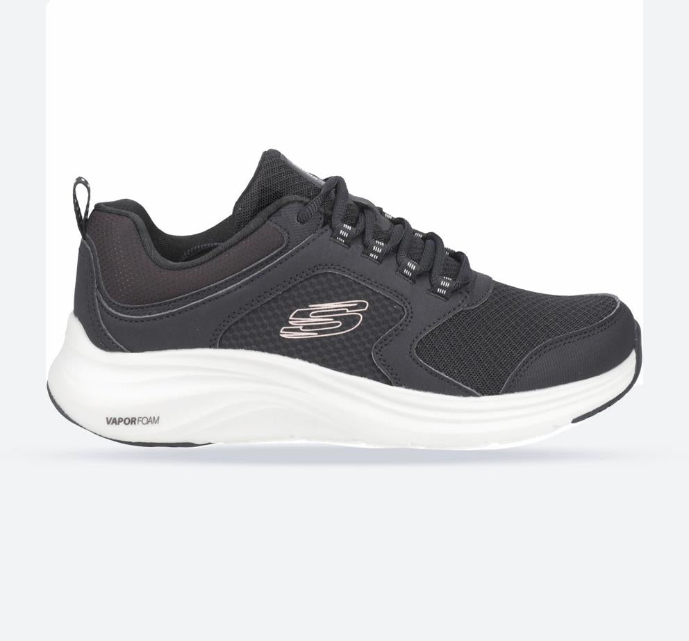 Skechers 150023 Wide Vapor Foam Trainers Black/Pink-main