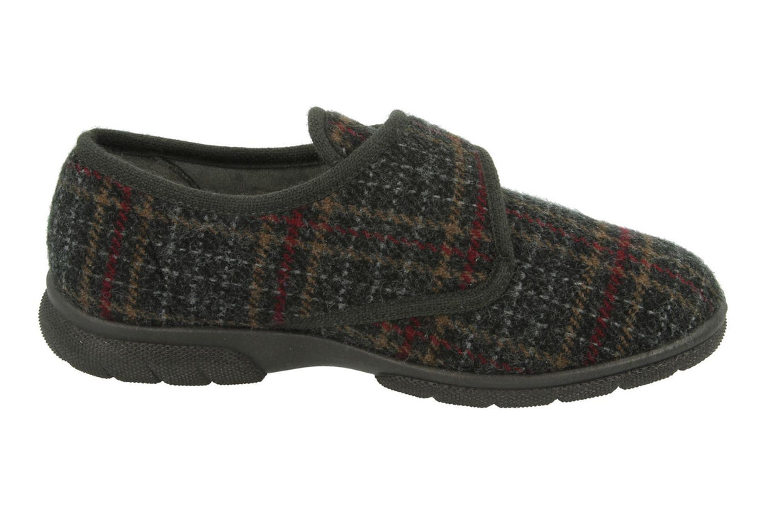 DB Tartan Extra Wide Slippers-11