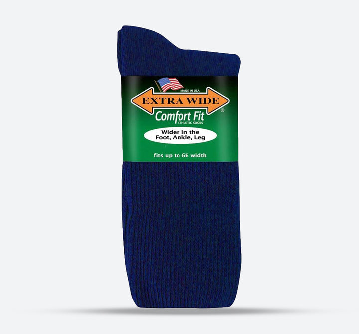 Extra Wide 7252 Athletic Crew Socks-main