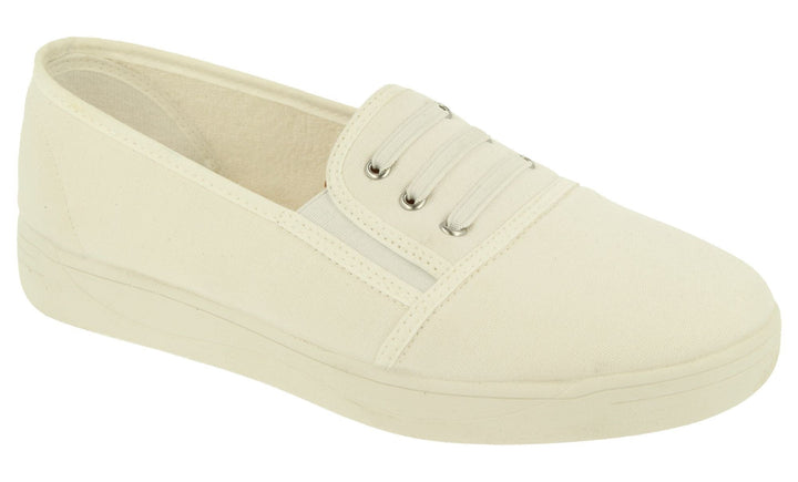 Womens Wide Fit DB Coup Canvas