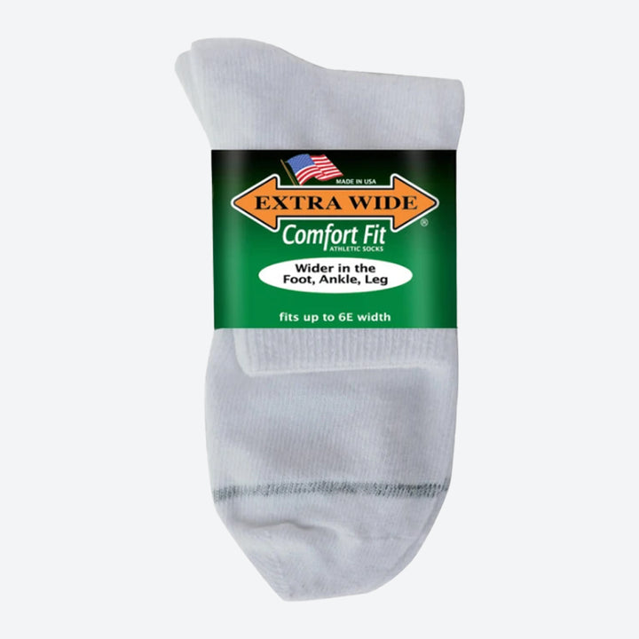 Men's Extra Wide 7400 Athletic Quarter Socks