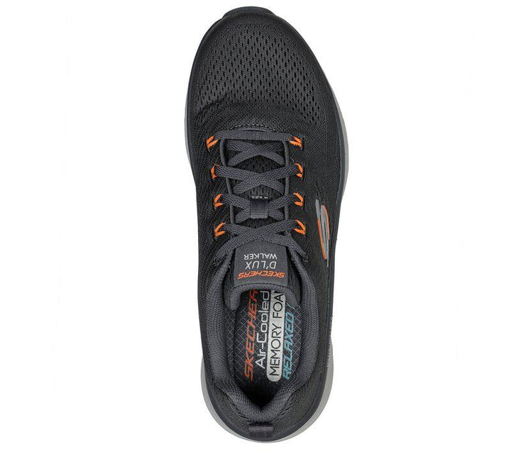 Skechers 232364 Wide D'lux Walker Meerno Trainers Charcoal Orange-4