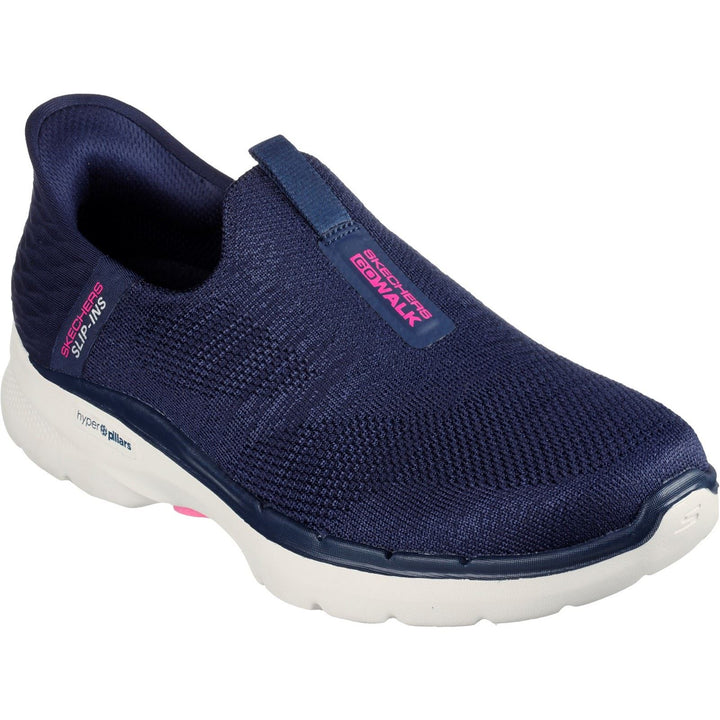 Skechers 124569 Wide Slip-ins Go Walk 6 Trainers Navy-2