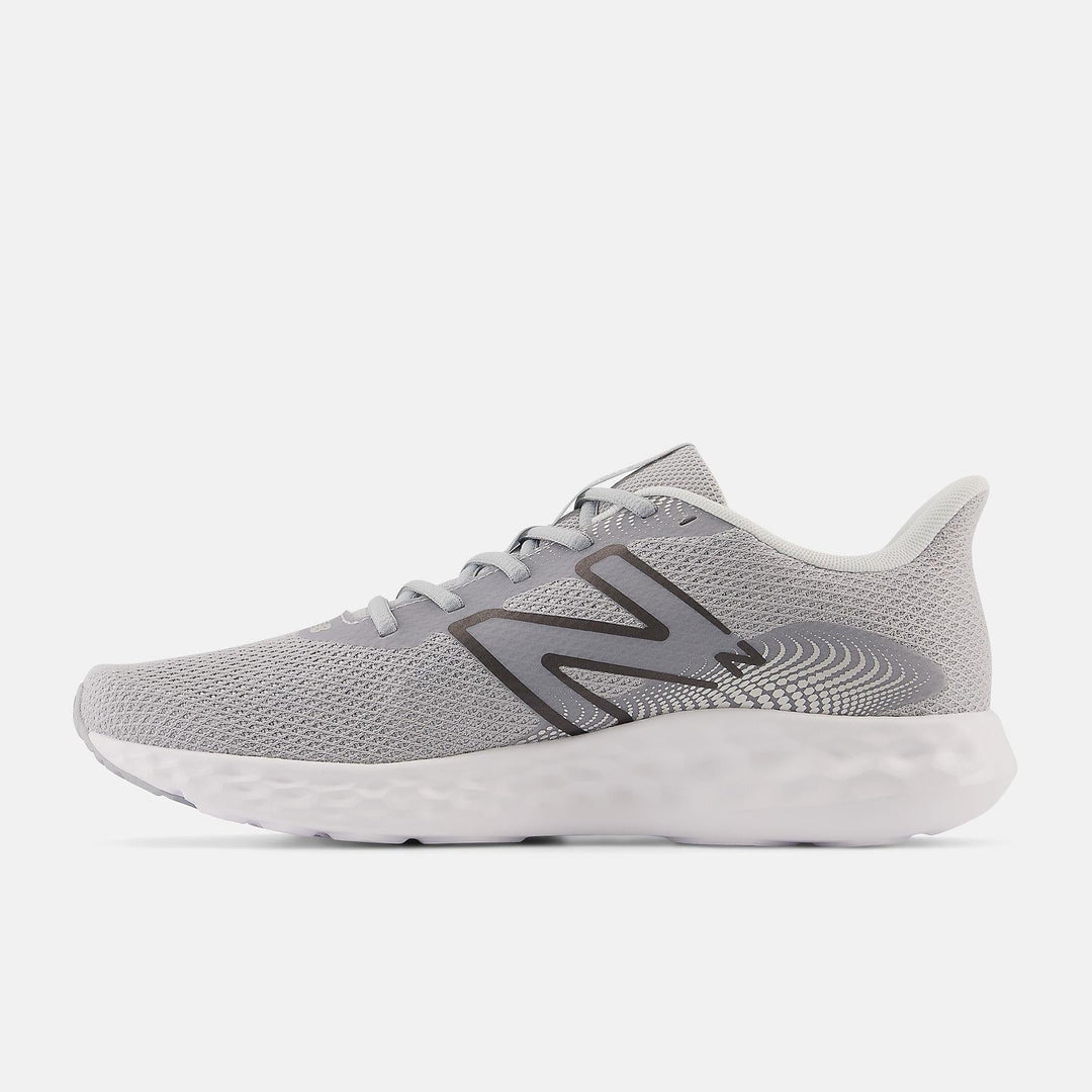 Women's Wide Fit New Balance M411LG3 Walking and Running Trainers - Grey/White