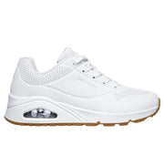 Skechers 73690 Extra Wide Uno - Stand On Air Walking Trainers White-1