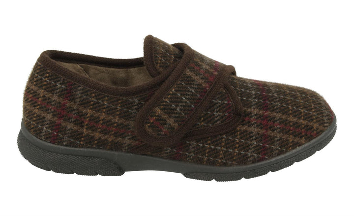 DB Tartan Extra Wide Slippers-5