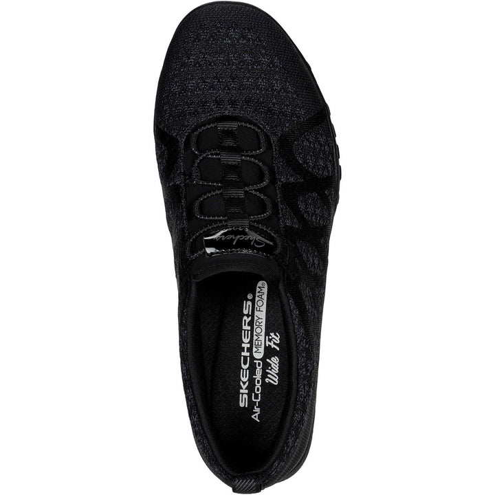 Skechers 100301 Wide Breathe Easy Infi Knity Trainers Black-3