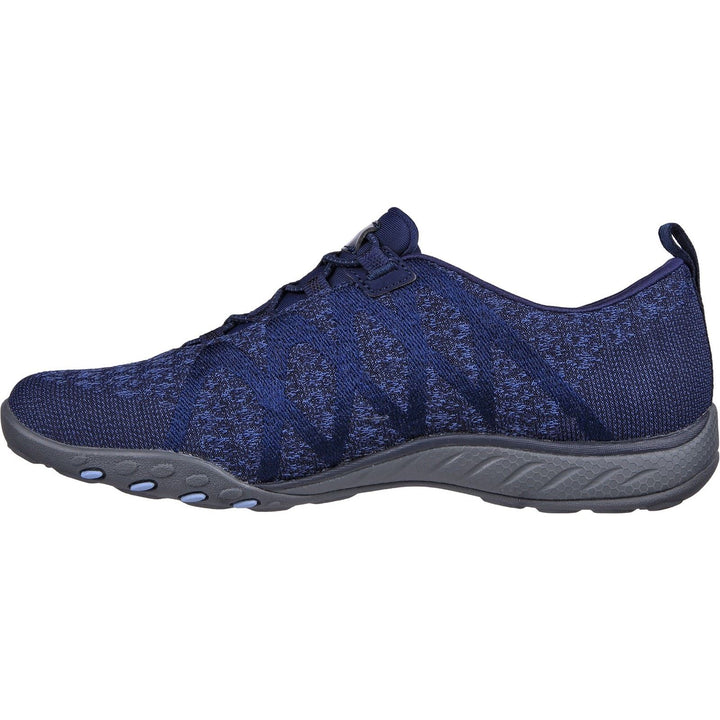 Skechers 100301 Wide Breathe Easy Infi Knity Trainers Navy-4