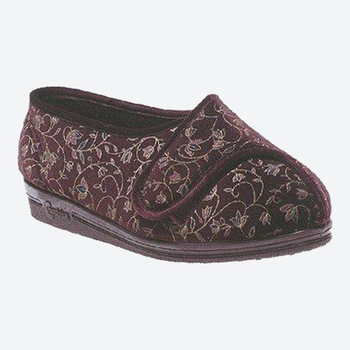 Womens Wide Fit Comfylux Helen Slippers