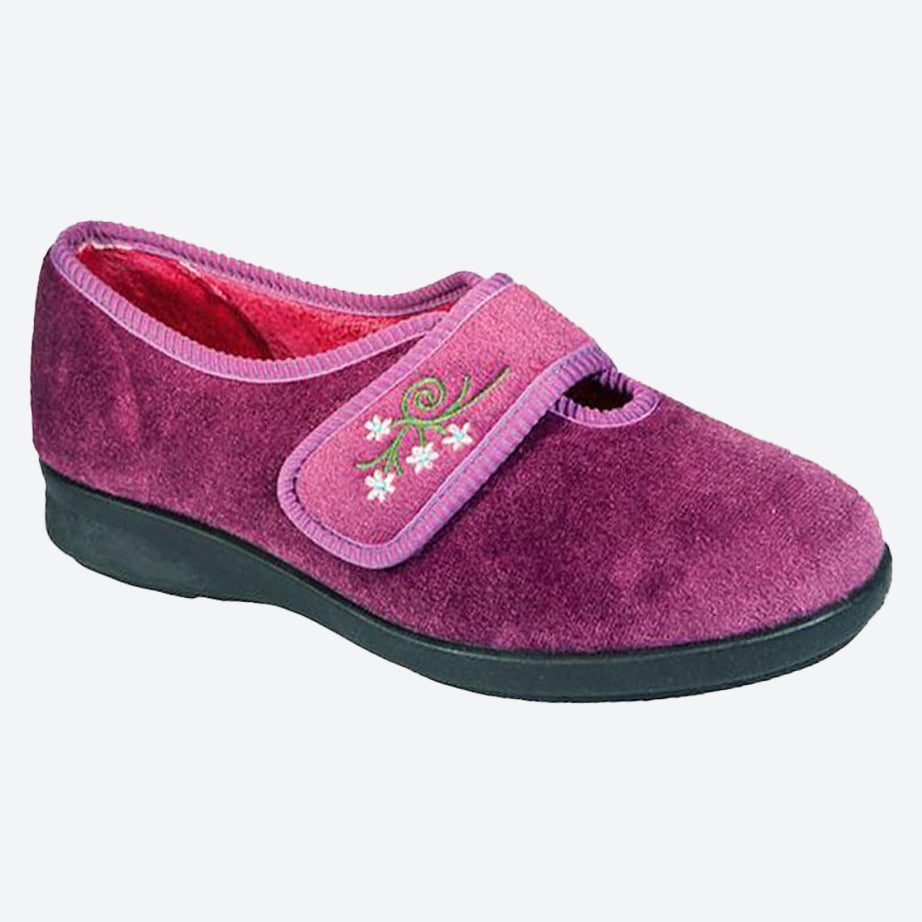 Womens Wide Fit DB Caroline Slippers