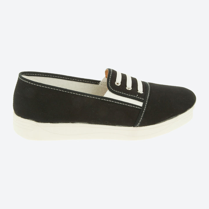 Womens Wide Fit DB Coup Canvas