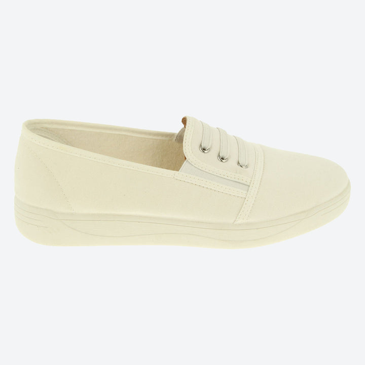 Womens Wide Fit DB Coup Canvas