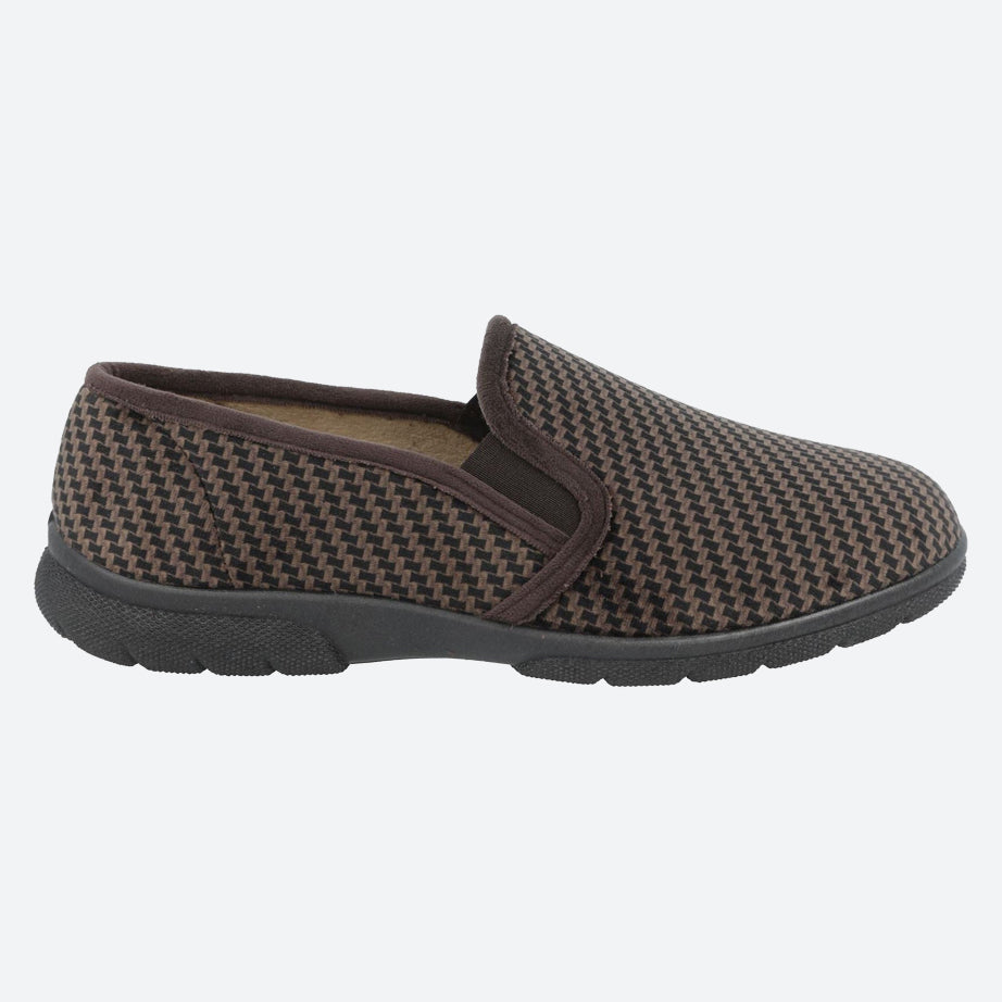 Men's Wide Fit DB Glen Slippers