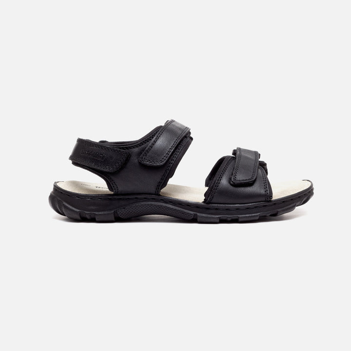 Tredd Well James Black Extra Wide Sandals-2