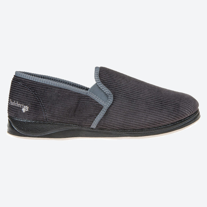 Mens Wide Fit Padders Albert Slip On Slippers