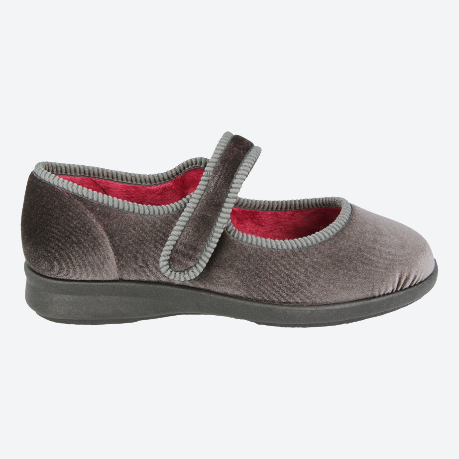 Womens Wide Fit DB Whitby Slippers