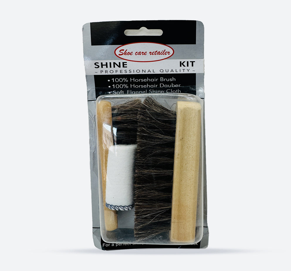 Wide Fit Shoe Shine Brush Kit-main