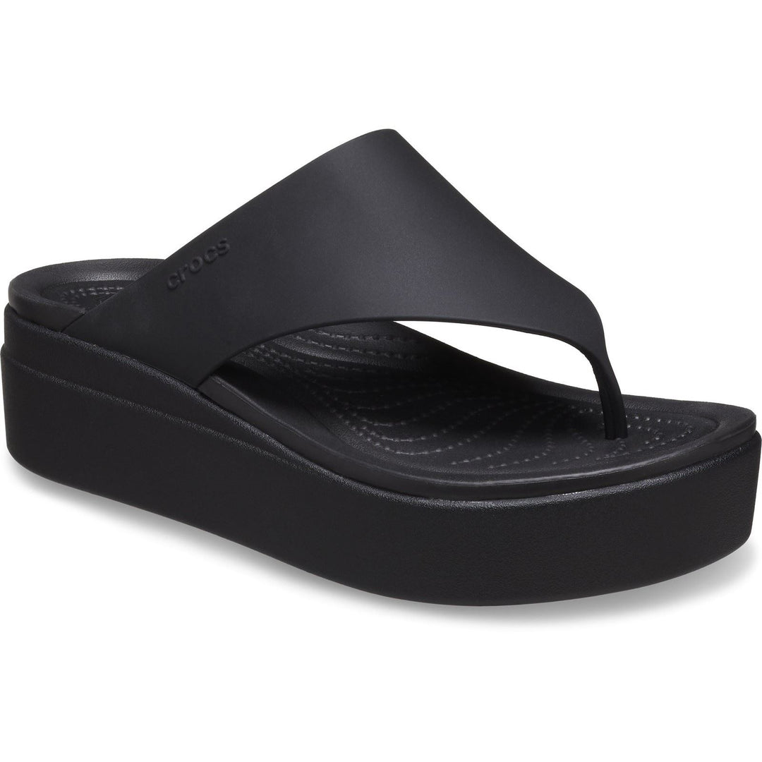 Women's Wide Fit Crocs 208727 Brooklyn Flip