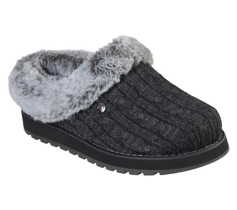 Skechers Keepsakes Extra Wide Ice Angel Mule Charcoal-2