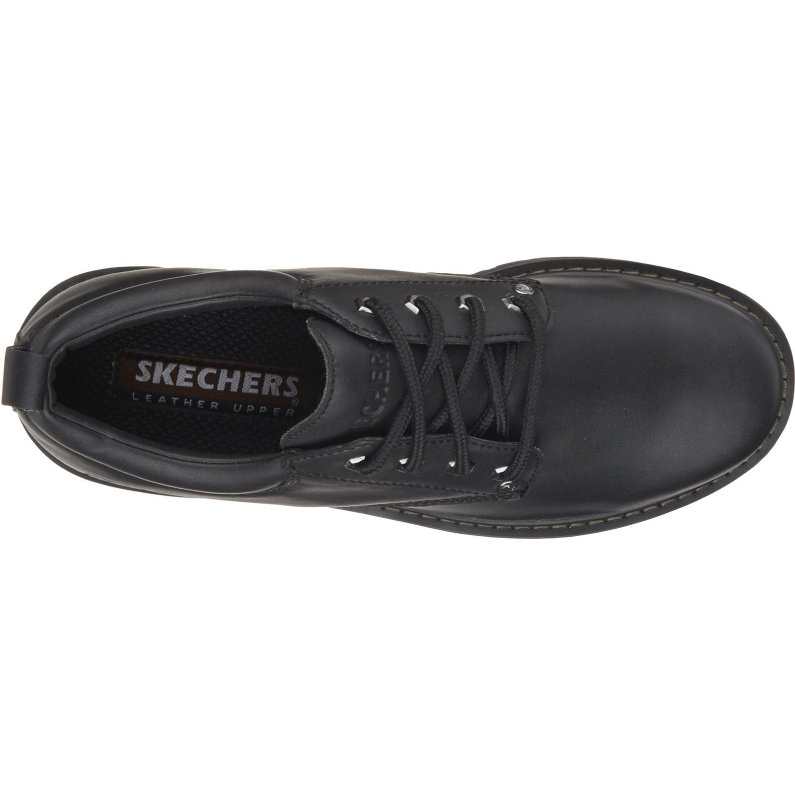 Men s Wide Fit Skechers 6618 Tom Cats Lace Up Shoes Black Skechers Wide Fit Shoes Wide Fit Shoes UK