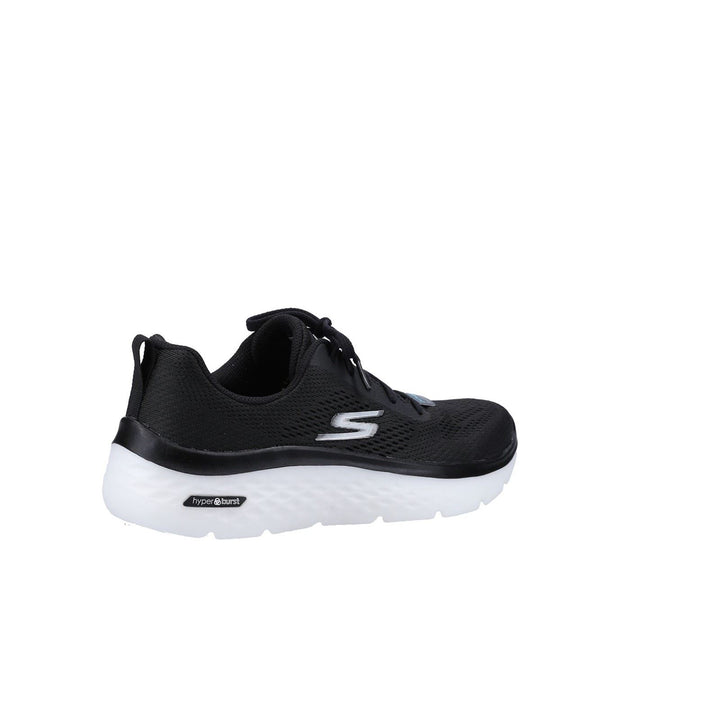 Skechers 124578 Wide Go Walk Hyper Burst Trainers Black White-4