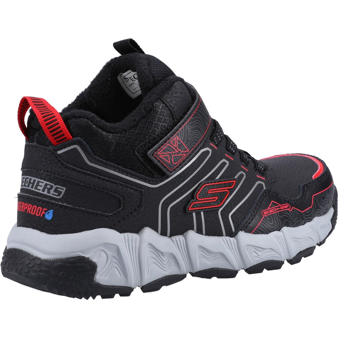 Skechers 406422L Wide Velocitrek Boots Black/Red-4