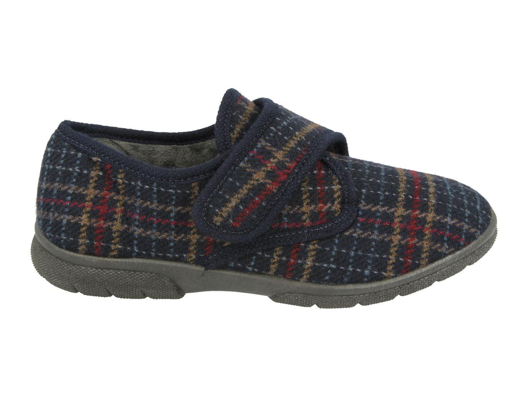 DB Tartan Extra Wide Slippers-1