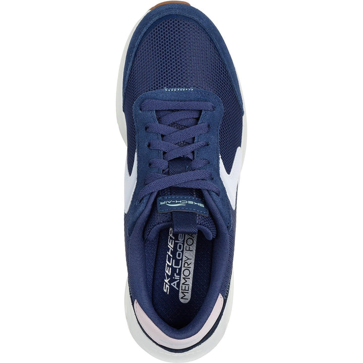 Women's Wide Fit Skechers 150076 Skech Air Court Trainers