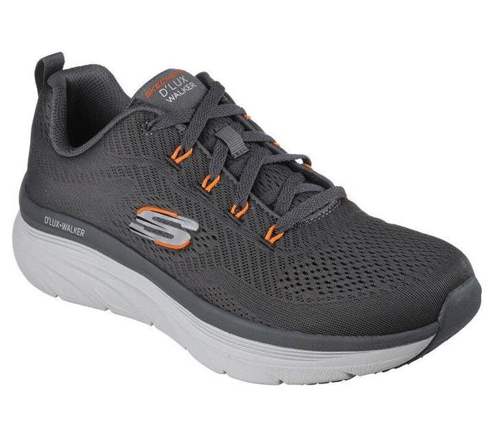 Skechers 232364 Wide D'lux Walker Meerno Trainers Charcoal Orange-2