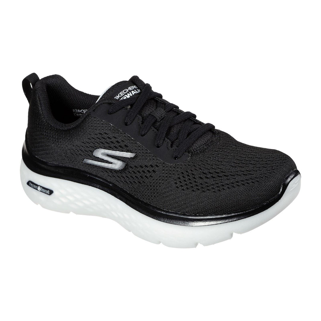 Skechers 124578 Wide Go Walk Hyper Burst Trainers Black White-2