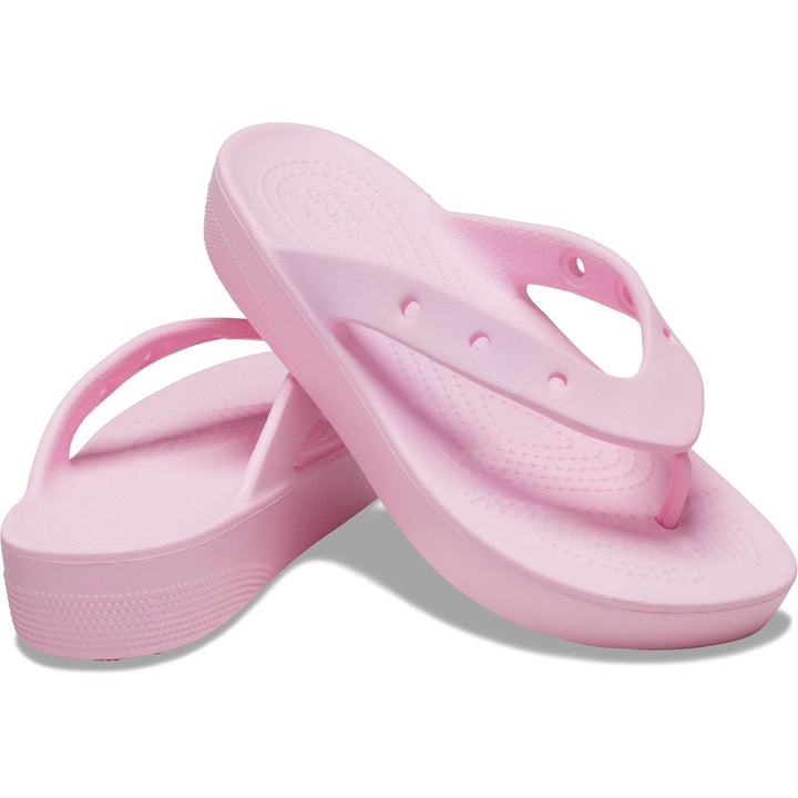 Women's Wide Fit Crocs 207714 Classic Platform Flip Flop