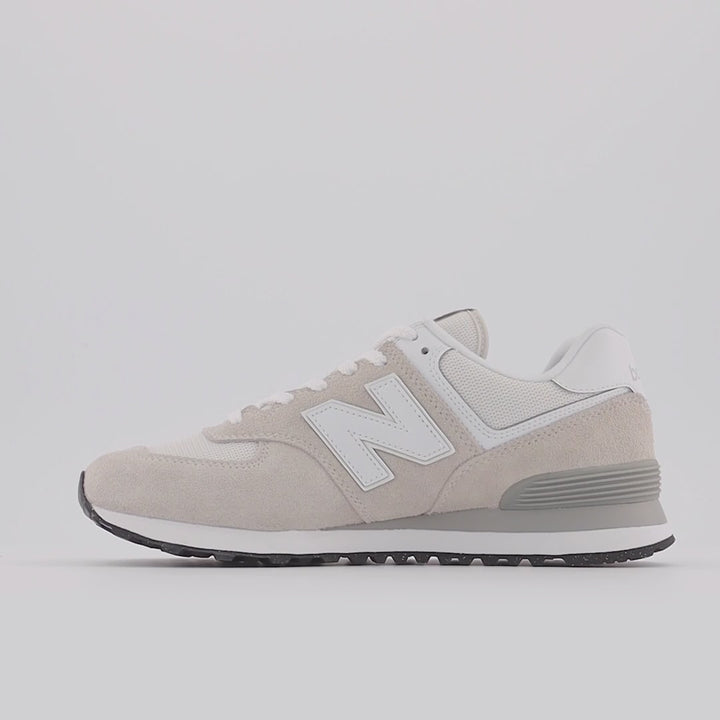 Women's Wide Fit New Balance  ML574EVW Running Trainers - Exclusive - Nimbus Cloud/White ENCAP