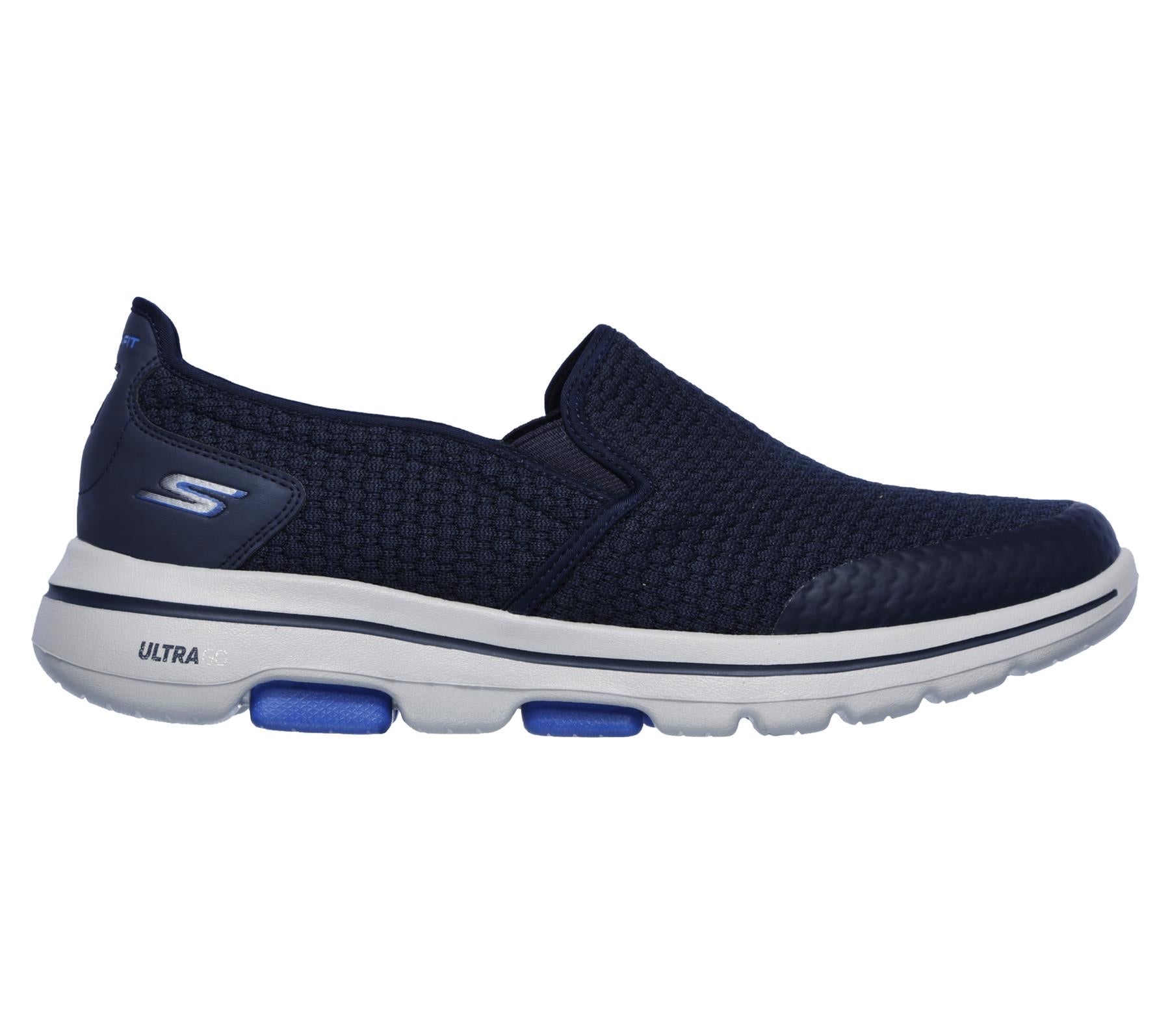 Mens Wide Fit Skechers Apprize Go Walk 5 55510 Walking Trainers