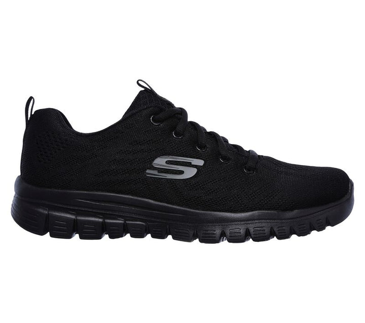 Skechers 12615 Wide Walking Trainers Black-1