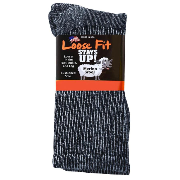 Loose Fit 322 Merino Wool Crew Hiking Socks-1