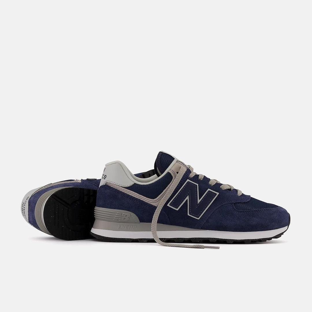 Women's Wide Fit New Balance  ML574EVN Running Trainers - Exclusive - Navy ENCAP