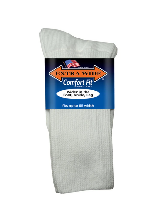 Mens Extra Wide 6000 Comfort Fit Athletic Socks | Extra Wide | Wide Fit ...