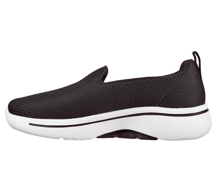 Skechers 124401extra Wide Grateful Trainers Black White-4