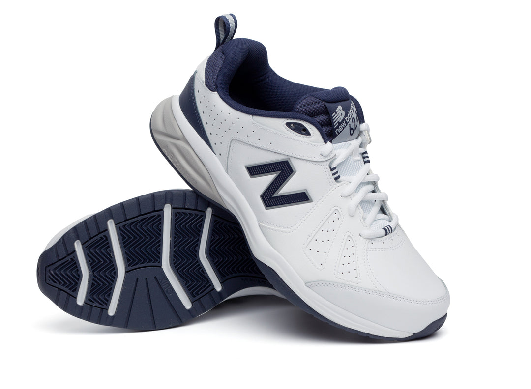 New Balance Mens Wide Fit 624V5 Trainers - White (2E / 4E / 6E Width) ABZORB