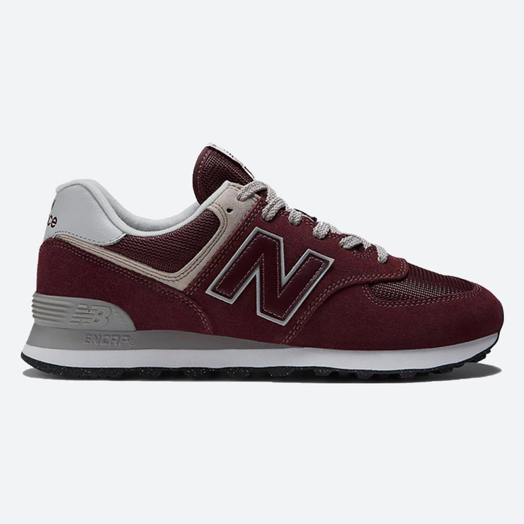 Violar Gran cantidad de materno Men's Wide Fit New Balance ML574EVM Running Trainers - Exclusive - Burgundy/White  | New Balance | Wide Fit Shoes